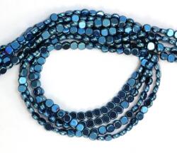  Hematit Colorat Albastru Disc 4x4x2 mm - Margele Pietre Semipretioase pentru Bijuterii