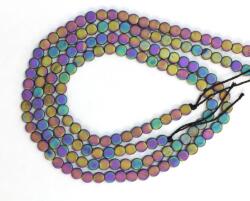  Hematit Mat Multicolor Disc 4x4x2 mm - Margele Pietre Semipretioase pentru Bijuterii