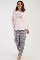 vienetta Nagyméretű hosszúnadrágos virágmintás női pizsama (NPI2553_1XL)