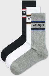 Wrangler 3PACK Șosete sport Wrangler Frew înalte alb-negru 43-46