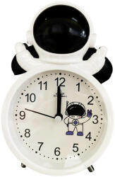 Pufo Ceas de masa desteptator pentru copii Pufo Astronautul Fericit, 15 cm, negru