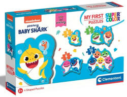 Clementoni Baby Shark 4 az 1-ben 3-6-9-12db-os puzzle