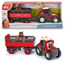 Simba Toys Figurina Simba Tractoras cu remorca pentru animale (204115002)