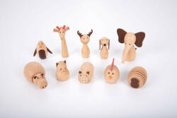 TickiT Set 10 animale din lemn Lumea Animalelor (TIK73472) - roua