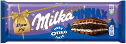 Milka Oreo tejcsokoládé vaníliás tejes krémtöltelék, kakaós keksz - 300g