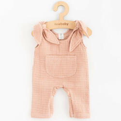 NEW BABY Baba muszlin kantáros nadrág New Baby Comfort clothes rószasín - pindurka - 6 790 Ft
