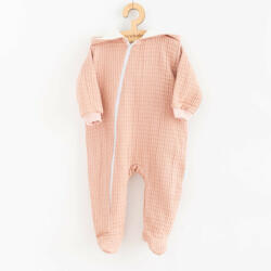 NEW BABY Baba muszlin kezeslábas kapucnival New Baby Comfort clothes rózsaszín - pindurka - 9 590 Ft