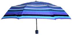  Umbrela mini manuala, perletti, dots - stripes - albastru-dungulite (UMBBASIC12272-BST)