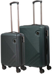 HaChi Miami zöld 4 kerekű 2 részes bőrönd szett (Miami-2-reszes-szett-zold-S-M)