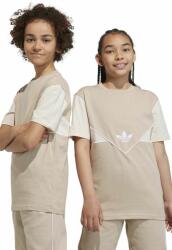 Adidas gyerek pamut póló bézs, mintás - bézs 134