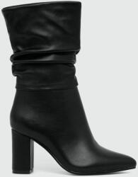 Answear Lab bokacsizma fekete, női, enyhén téliesített, magassarkú - fekete Női 37 - answear - 11 990 Ft