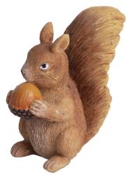 Dekoráció mókus makkal 6, 7cm világosbarna (499622)