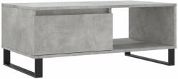 vidaXL betonszürke szerelt fa dohányzóasztal 90x50x36, 5 cm 830576