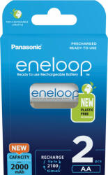 Panasonic Panasonic AA eneloop 2000mAh BK-3MCDE/2BE 2db ceruza tölthető elem (eneloop-BK-3MCDE-2BE)