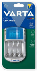 VARTA LCD Charger 12V+USB-In Plug 57070 AA AAA elemtöltő (Varta-57070)
