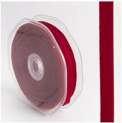 Art Deco Piros bársonyszalag - drapp -9 mm x 10 méter (Q441448)