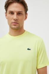 Lacoste t-shirt zöld, férfi, sima - sárga XXL