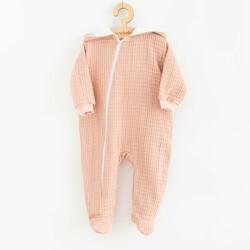 NEW BABY Baba muszlin kezeslábas kapucnival New Baby Comfort clothes rózsaszín - babyboxstore - 11 740 Ft