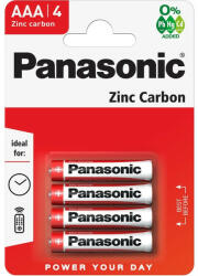 Panasonic AAA/mikro cink-mangán tartós elem 1, 5 V (4 db) (R03R-4BP) - szerszamplaza