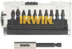 IRWIN TOOLS Impact Pro Bithegy készlet 10 részes 25 mm (3 x PZ2, 4 x T20, 3 x T25) + bithegy-tartó (IW6062504)