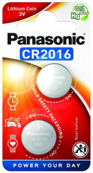 Panasonic CR2016 lítium gombelem 3 V (2 db/cs) (CR2016L-2BP-PAN) - szerszamplaza