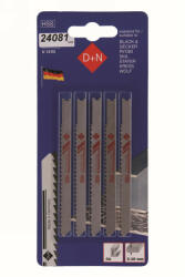 D+N Dekopírfűrészlap U118A 75/1, 0 mm HSS (5 db) (24081F) - szerszamplaza