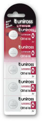 Uniross CR1616 lítium gombelem 3 V (5 db/cs) (U5CR1616) - szerszamplaza