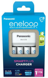 Panasonic Akkumulátor gyorstöltő + 4 db AA/ceruza akkumulátor 1, 2 V 2000 mAh (KKJ55MCD40E)
