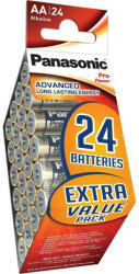 Panasonic AA/ceruza szuper tartós alkáli elem 1, 5 V (24 db) (LR6PPG-24PD)