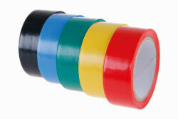 Szigetelőszalag 19 x 0, 13 mm x 5 m öt színnel (5 db) (38931F) - vasasszerszam