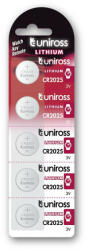 Uniross CR2025 lítium gombelem 3 V (5 db) (U5CR2025)