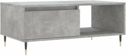 vidaXL betonszürke szerelt fa dohányzóasztal 90x50x36, 5 cm 830560