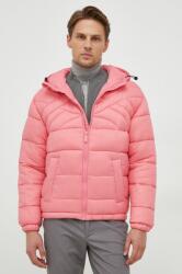 United Colors of Benetton rövid kabát rózsaszín, téli, oversize - rózsaszín S