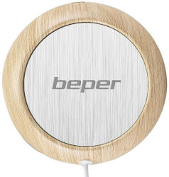 Beper Нагревател за чаши Beper P201UTP003, USB, Диаметър 10.5 см, Сив/кафяв (P201UTP003)