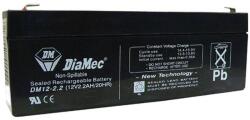 DIAMEC DM12-2.2 zselés kiegészítõ akkumulátor, 12V 2, 2Ah (DM12-2.2)