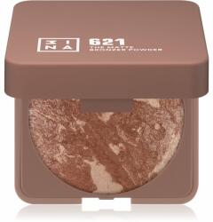 3INA The Bronzer Powder pudra compacta pentru bronzat culoare 621 Glow Sand 7 g