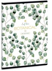 Ars Una Botanic Leaf A5 extra kapcsos kockás füzet (53140241) - bestbyte