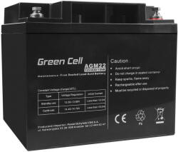 Green Cell Acumulator stationar AGM 12V 40Ah VRLA plum acid baterie fara mentenanta cositoare scuter barca Green Cell (AGM22) - dwyn