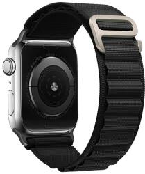 gigapack Apple Watch Series 9 45mm pótszíj (egyedi méret, nylon, állítható) fekete (GP-142737)
