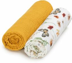 T-Tomi BIO Muslin Diapers scutece textile Mustard Meadow 65 x 65 cm 1 buc