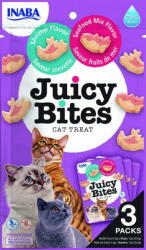 INABA Snack pentru pisică Ciao Juicy Bites Creveti/ Fructe de Mare, 3 x 11.3 g (EU704) - vexio