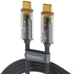 Toocki Charging Cable C-C, 1m, PD 60W (Grey) (33738) - vexio