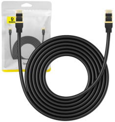 Baseus Network cable cat. 8 Ethernet RJ45, 40Gbps, 5m (black) (34210) - vexio