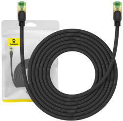 Baseus Braided network cable cat. 8 Ethernet RJ45, 40Gbps, 5m (black) (34233) - vexio