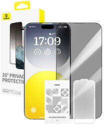 Baseus Privacy Protection Tempered Glass Baseus Diamond iPhone 15 (34104) - vexio