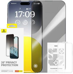 Baseus Privacy Protection Tempered Glass Baseus Diamond iPhone 15 Plus (34106) - vexio