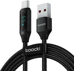 Toocki Charging Cable USB A-C, 1m, 66W (Black) (33591) - vexio