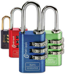Burg Wachter® Combi Lock 88 20 Fun SB számzáras lakat vonzó színekben (BW15931)
