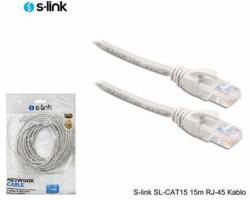 S-Link Cable - SL-CAT15 (cablu patch UTP, CAT5e, gri, 15m) (2646)