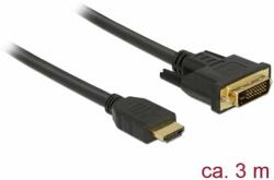 3M Delock Cablu bidirecțional HDMI - DVI 24+1 3 m (85655)